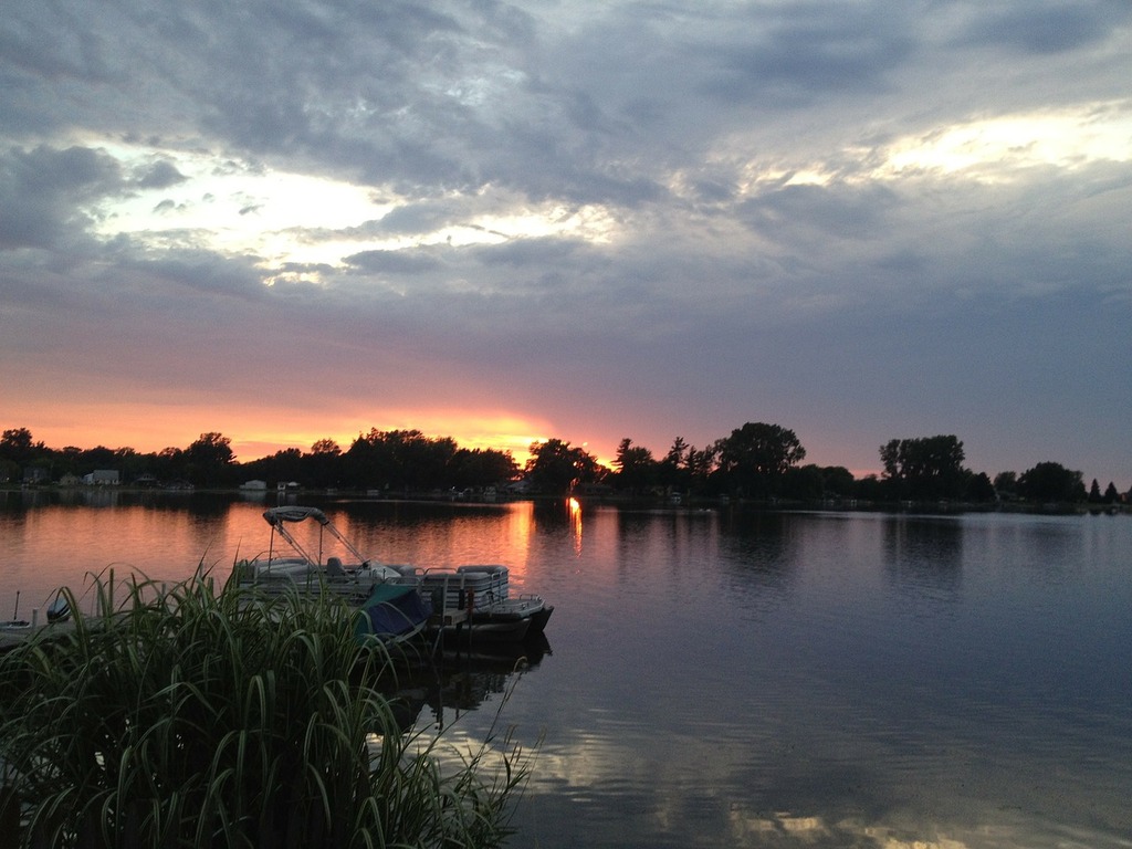 Sunset Shipshewana lake