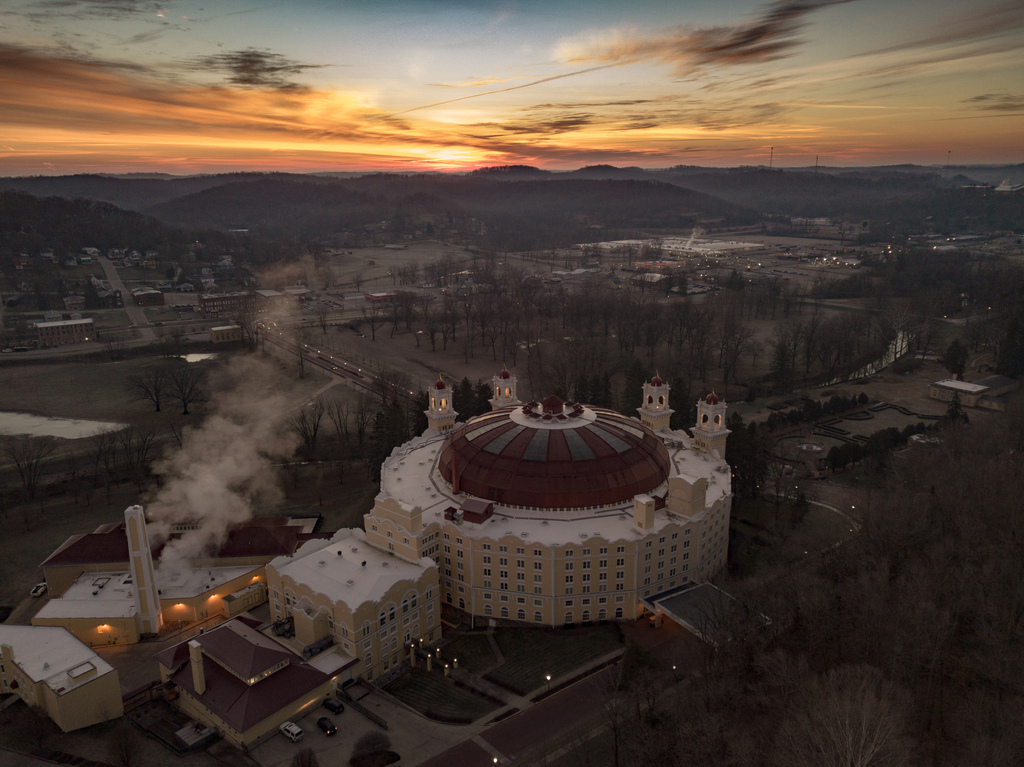 West Baden Springs Hotel From Above