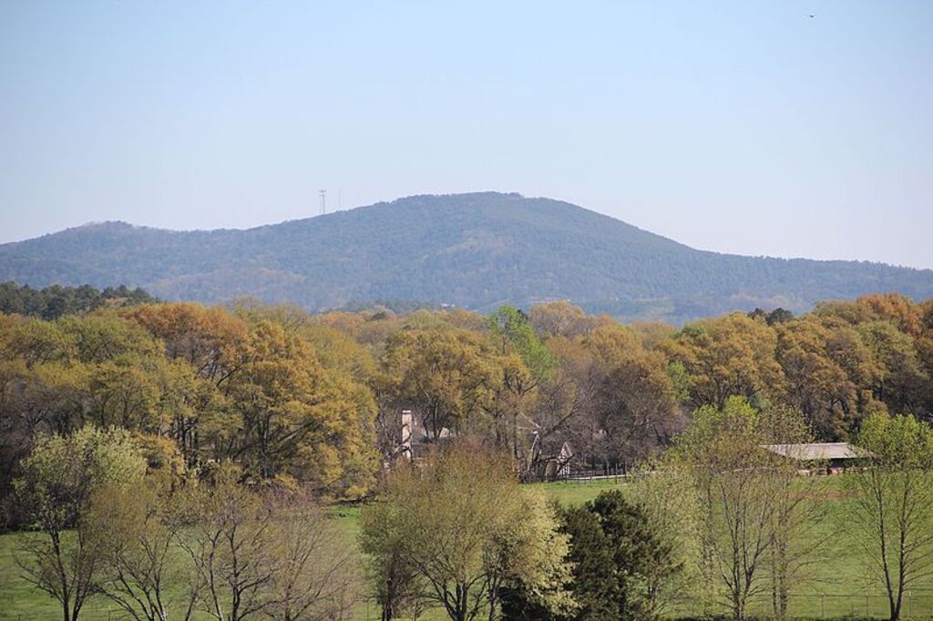 Pine Mountain seen from Mound A, April 2017