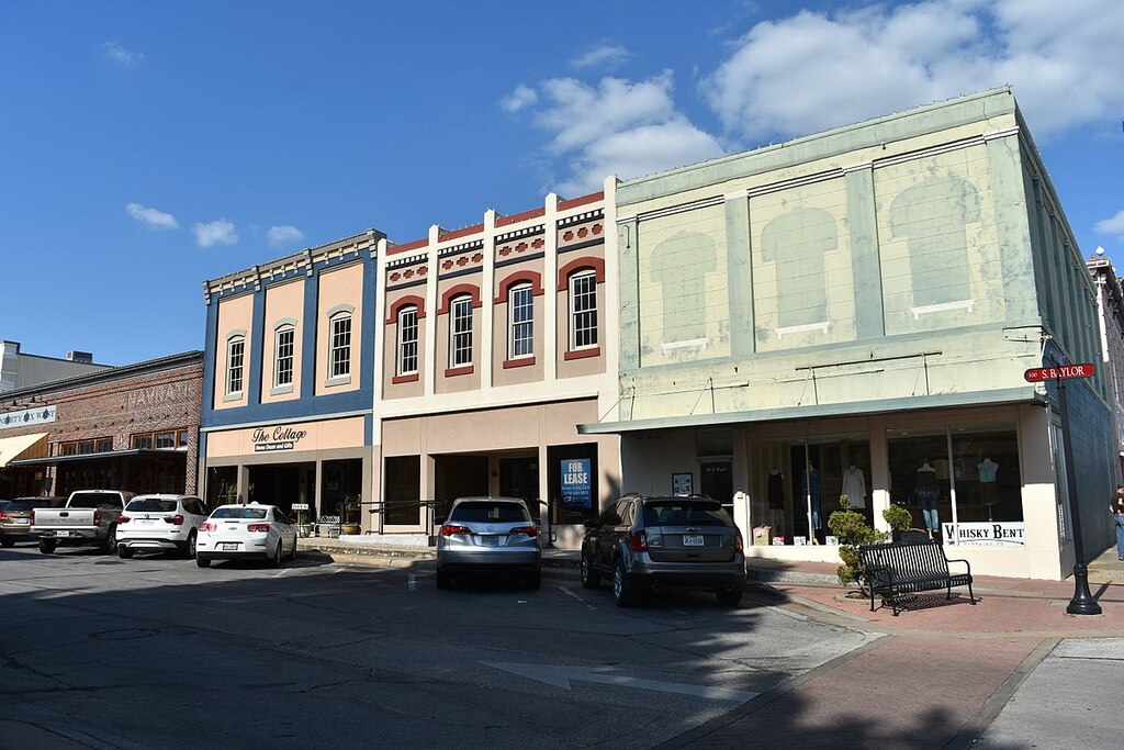 Houses in Downtown Historic District Brenham Texas 