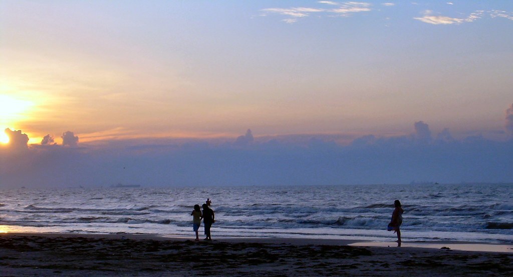 Port Aransas beach at sunrise