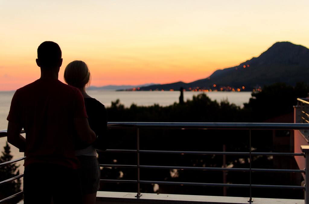 couple on a terrace